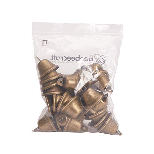 NBEADS 30 PCS 38mm / 1.5 Inch Bronce Antiguo Jingle Bells Vintage para Decoraciones del Hogar, Manualidades Decoraciones Colgantes, Fabricación de Campanas Eólica
