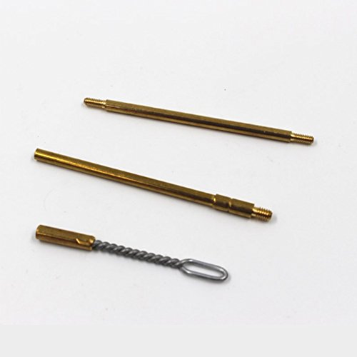 Ndier Pincel Tubo de Cobre, Cepillo de Limpieza Cepillos Kit para Arma 38/357/9 mm