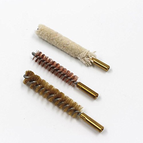 Ndier Pincel Tubo de Cobre, Cepillo de Limpieza Cepillos Kit para Arma 38/357/9 mm