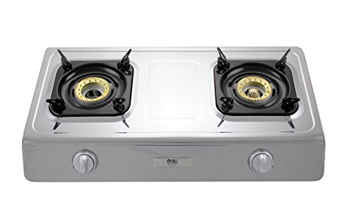 NJ NGB-200 Estufa de gas de 70 cm de acero inoxidable 70 quemadores Cocina de gas de camping Quemador WOK uso de GLP