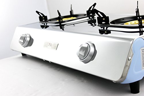 NJ NGB-200 Estufa de gas de 70 cm de acero inoxidable 70 quemadores Cocina de gas de camping Quemador WOK uso de GLP