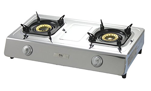 NJ NGB-200 Estufa de gas de 70 cm de acero inoxidable 70 quemadores Cocina de gas de camping Quemador WOK uso de GLP