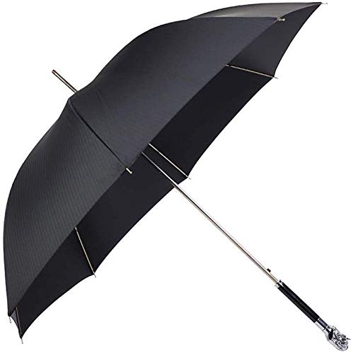 NO BRAND Suministros de Lluvia Personalidad Recta caña Animal Creativo Tocado Mango Negro Plástico sombrilla de Alta Gama Corporativa Paraguas Regalo Adecuado para Salir en días de Lluvia