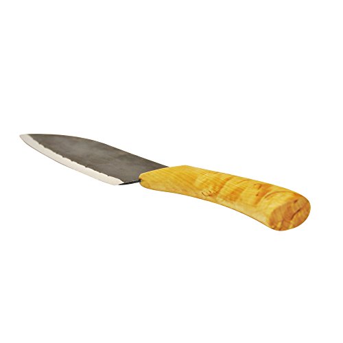 Nord Vankka Pieni Original - Cuchillo de cocina profesional con hoja de acero al carbono (18 cm, forjado a mano)