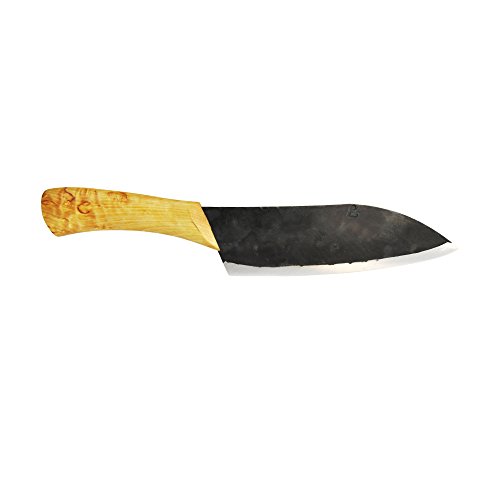 Nord Vankka Pieni Original - Cuchillo de cocina profesional con hoja de acero al carbono (18 cm, forjado a mano)