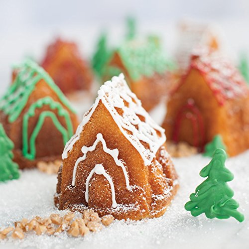 Nordic Ware 81.948 Pastel Diseño de moldes de aluminio fundido Cozy Village