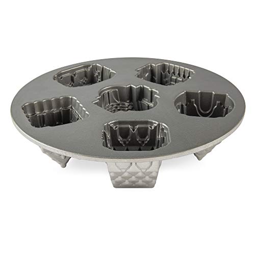 Nordic Ware 81.948 Pastel Diseño de moldes de aluminio fundido Cozy Village