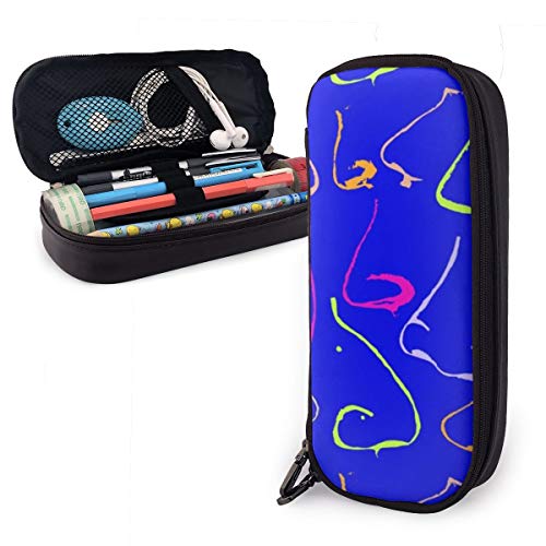 Noses_Features - Estuche para lápices para niños y niñas, estuche grande para bolígrafos, para estudiantes, universidades, suministros escolares y oficina