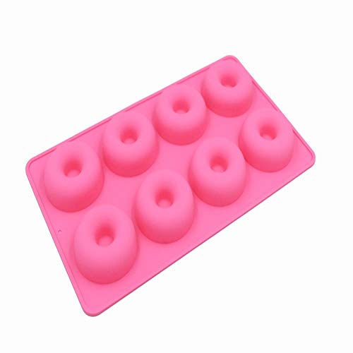Nuevo 1 paquete 8 cavidad forma de rosquilla molde de pastel de silicona para pastel de pan magdalena pastel de queso pan de maíz pudín de brownie venta caliente zy240