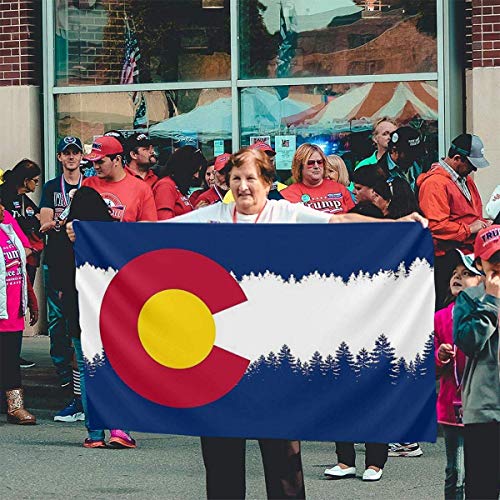 Oaqueen Banderas, 3x5 Foot Decorative Flag Colorado Flag Garden Yard Decoration Rustic Coastal Seasonal Outdoor Decor Decorative Large Flag