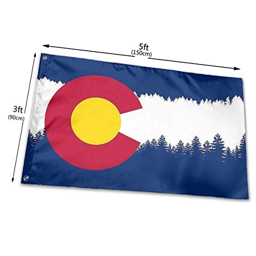 Oaqueen Banderas, 3x5 Foot Decorative Flag Colorado Flag Garden Yard Decoration Rustic Coastal Seasonal Outdoor Decor Decorative Large Flag