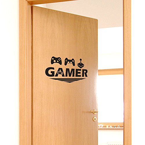 OHQ Pegatina De Pared Etiqueta Engomada Gamer Home Decor Etiqueta De La Pared Decal Dormitorio Vinilo Arte Mural DecoracióN De Pared