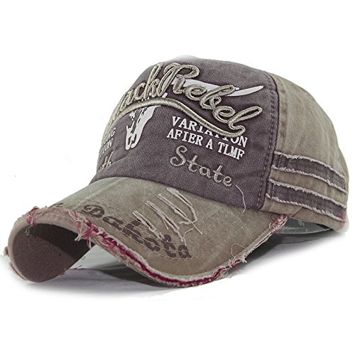 Old Bull Head Gorra de béisbol Sombrero Completo Lavado Visera deshilachada Nuevas Gorras de béisbol para Hombres y Mujeres