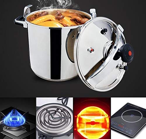 Olla A Presión De Acero Inoxidable, Olla De Sopa Comercial De Gran Capacidad, La Olla De Cocina Industrial Home Hotel, Fácil, Grandes Utensilios De Cocina Limpios, 4L-12L