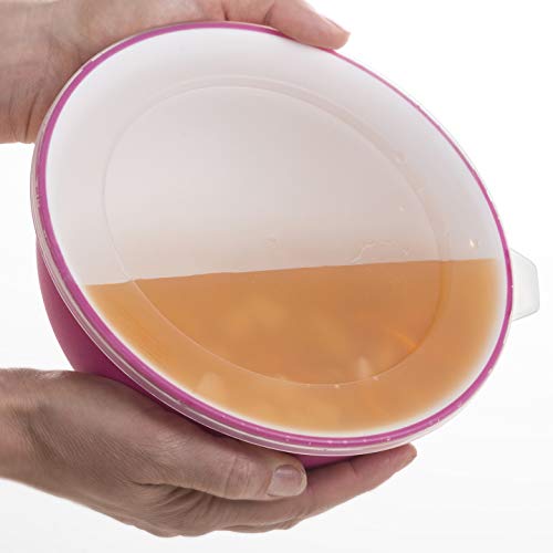 Omada Design Bowl 3.5 lt + tapa, diámetro 26 cm, blanco por dentro y coloreado por fuera, en polipropileno y antibacteriano