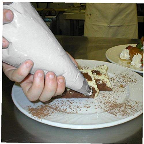 Onsinic 100PCS tamaño pequeño desechable aflautada del Bolso formación de Hielo Que adorna la Pasta de azúcar Crema de pastelería sobre Herramientas 17X 26 CM