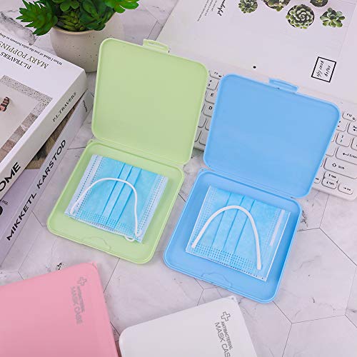 Opopark 8 Caja de Almacenamiento de Cubierta Facial, Estuche de Protección Facial con Sello de Plástico Antipolvo Portátil