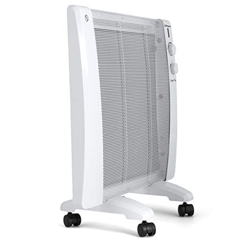 Orbegozo RM 1000 - Radiador de mica, 3 potencias de calor, sin fluido, protección contra sobrecalentamiento, sistema antivuelco, 1000 W