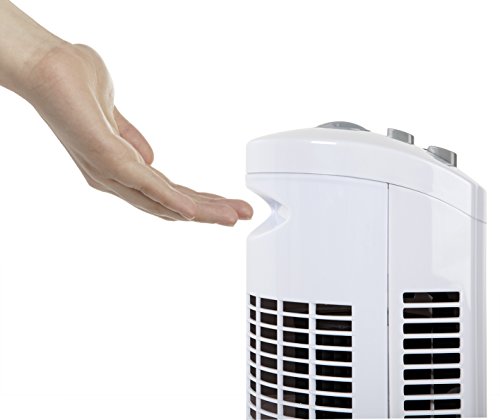 Orbegozo TW 0745 Ventilador de torre oscilante, 3 velocidadesfunción temporizador, silencioso, asa de transporte, 45 W de potencia