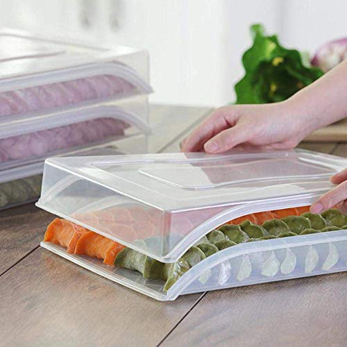 Organizadores del refrigerador 4pc nítidas alimentaria en el hogar, cocina caja bola de masa ultracongelados, más nítidas frigorífico, arcón congelador de alimentos for el refrigerador de la cocina dl