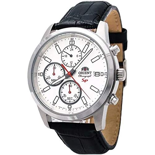 Orient Reloj Cronógrafo para Hombre de Cuarzo con Correa en Cuero FKU00006W0