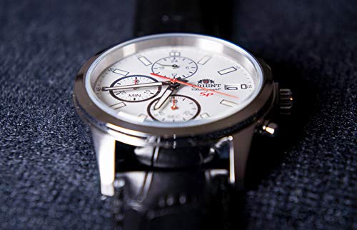Orient Reloj Cronógrafo para Hombre de Cuarzo con Correa en Cuero FKU00006W0