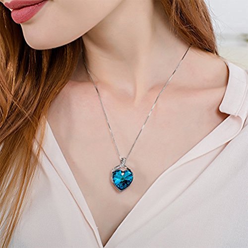 osiana "Forever Love corazón Colgante Collar De La Mujer El cristal de Swarovski 18"