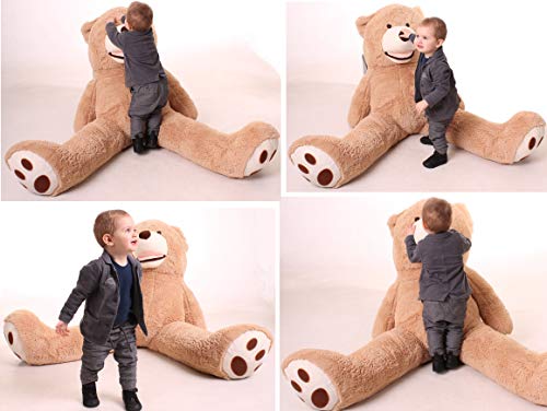 Oso Peluche Gigante 160 cm - Peluches Para Bebes - Peluches Gigantes Osos - Giant Teddy Bear - Osos de Peluche Gigantes - Regalo de Cumpleaños, Regalos Originales Para Una Novia - Marrón