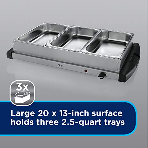 Oster CKSTBSTW00 Buffet Server, Stainless Steel by Oster