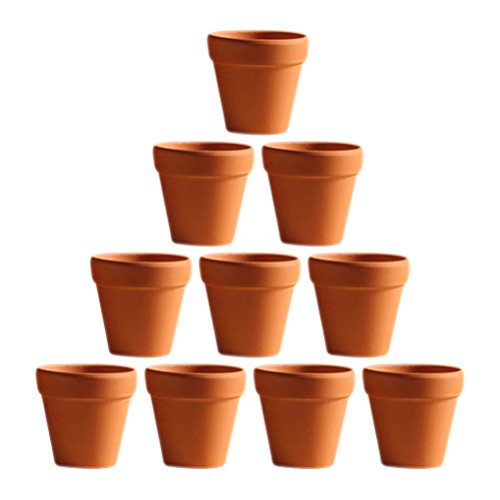 OUNONA 10 Unids 5.5x5 cm Pequeño Mini Terracota Maceta de Cerámica Cerámica Macetas de Cactus Macetas de Plantas Suculentas Macetas Grandes para Plantas de Artesanía Favor de La Boda