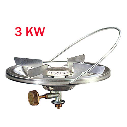 PAC INTERNATIONAL ✅⭐⭐⭐ ⭐ ✅ Hornillo de Gas de 3 kW Super Magnum – para Botellas de Gas Gaza R901 R904 o R907