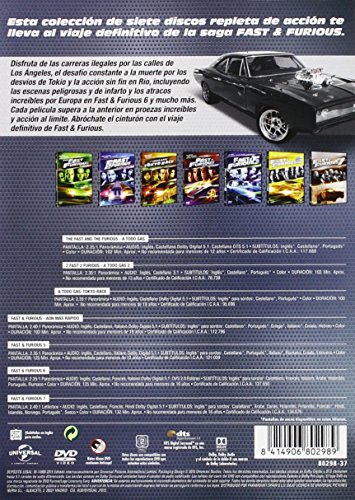 Pack Fast & Furious:  Colección 1 - 7 [DVD]