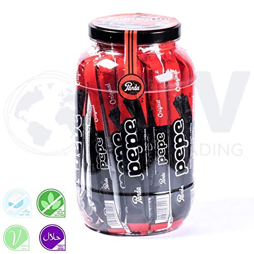 Panda Regaliz Pepe Original-Tarro De Regalices Negros 40 Unidades
