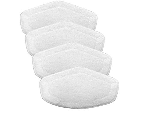 Paño de repuesto para Polti Vaporetto Cepillo Vaporforce, producto original para Smart 35_Mop, Smart 40_Mop, Smart 100, SV400_Hygiene, SV420_Frescovapor, SV440_doble, etc. talla única 4 Pièces