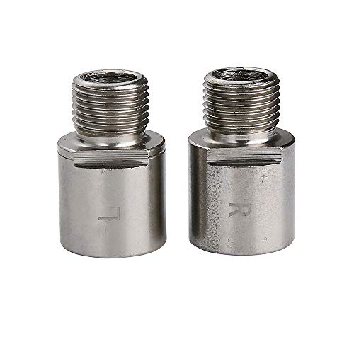 Pedal de Bicicleta de Carretera Mountain Mountain Extender Extension Steel Fit 9/16 in Pedales Roscados Bicicleta 1 par de Pares