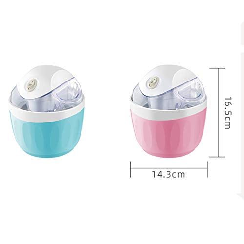 Pequeño helado casero de la máquina, Mini automática Batido de helado, cono de helado de máquina, frutas Pegar Slush Machine, ideal para el helado Pink