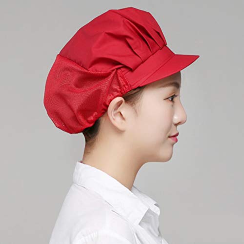 perfk 3X Sombrero Cocinero Hombr Mujer Gorro de Chef Transpirable Escuelas Restaurantes