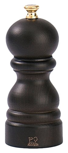 Peugeot Paris Chocolate - Molinillo de pimienta y sal (Madera, Acero inoxidable, Pimienta, Chocolate, 120 mm)