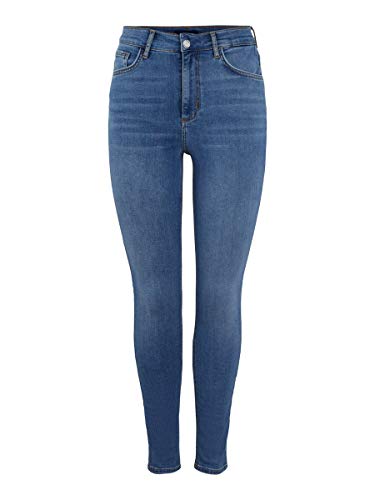 PIECES Pcnora Skn HW ANK Lb134-ba/noos Vaqueros Skinny, Azul (Light Blue Denim Light Blue Denim), 36 (Talla del Fabricante: X-Small) para Mujer