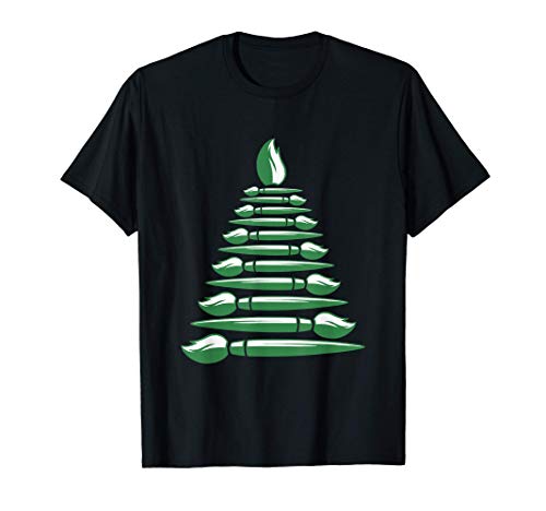 Pincel de pintura de Navidad Jersey Camiseta