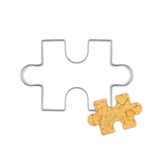 PiniceCore Nueva Forma de Puzzle cuttters decoración de la Torta Cortador de Galletas de Pasta de azúcar Galletas de Herramientas de Acero Inoxidable biscoito Moldes párr Galletas