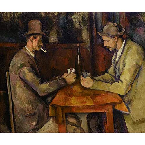 Pintura al óleo para bricolaje, 40 x 20 cm, kit de pintura por número para niños, adultos, principiantes, cartas (marco de montaje automático)
