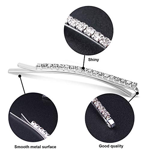 Pinzas para el Cabello Brillante, Pasadores para el Cabello Suave, Accesorios para el Cabello Peinado, Horquilla para Niñas Damas Mujeres Fiesta de Novia Diaria (dorado10pcs)