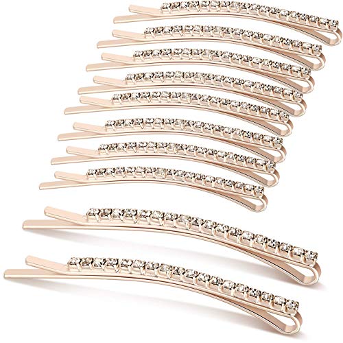 Pinzas para el Cabello Brillante, Pasadores para el Cabello Suave, Accesorios para el Cabello Peinado, Horquilla para Niñas Damas Mujeres Fiesta de Novia Diaria (dorado10pcs)