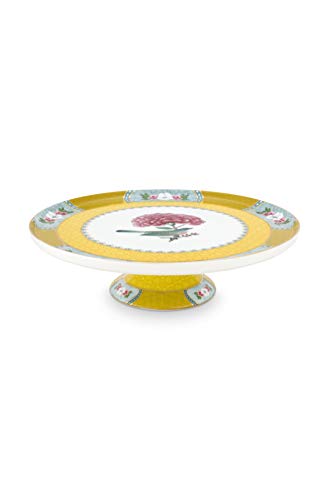 PiP Studio – Plato para tartas – Blushing Birds – Porcelana – Amarillo – D 21 cm