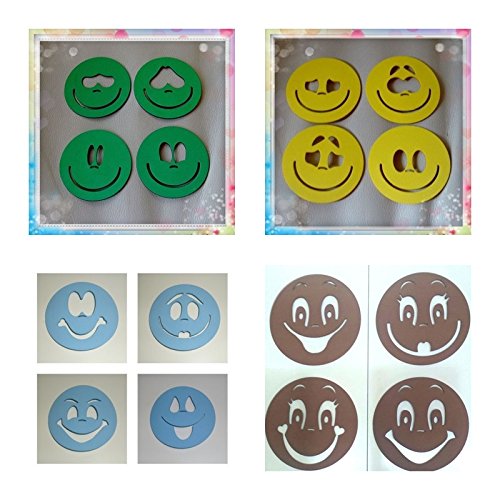 Plantillas para pintar caras de fofuchas para bolas de porex de 6 cm