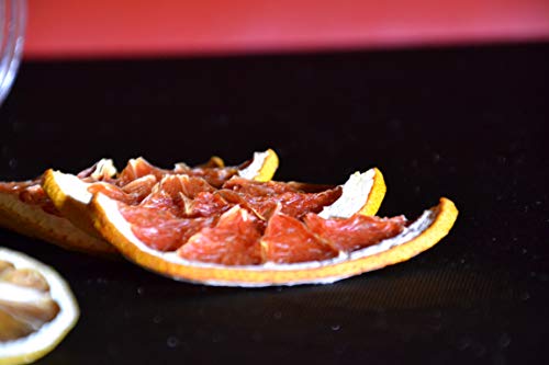 Pomelo deshidratado para cóctel. Fruta deshidratada sin azúcar para coctel /decoración / repostería / navidad / bebidas. Rodaja de Pomelo seca 100% natural sin aditivos. Tarro grande 130 Gr