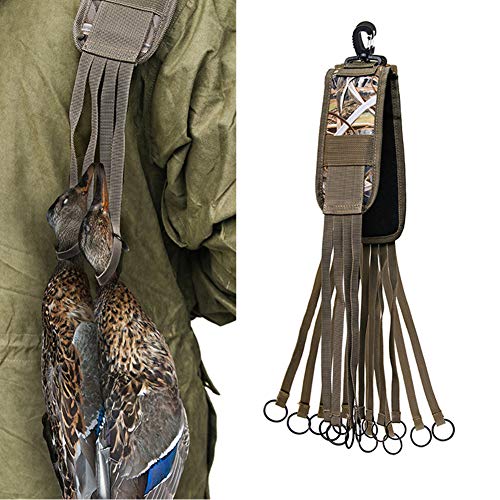 Portador de juegos, portador de pato, 8 gotas, anillo colectando - bolso de pájaro, portador de caza de aves acuáticas, suspensión de ganso