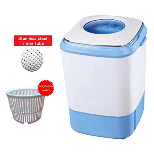 Portátil Lavadora, Rotary Compacto de Peso Ligero Lavadora de Apartment Hotel del Dormitorio Lavadora portátil pequeña Mini Mano Compacto Semi (Color: Azul) DDLS (Color : Blue)