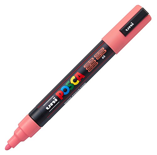 Posca Mitsubishi Uni - Marcador, color Rosa coral.